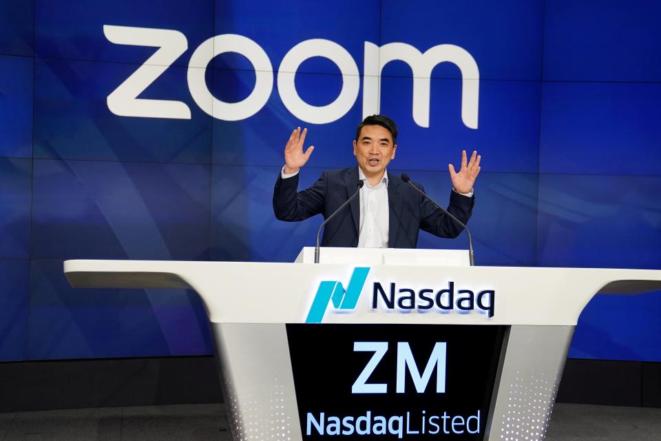 Eric Yuan, Zoom’s CEO, set up the business nine years ago (REUTERS)