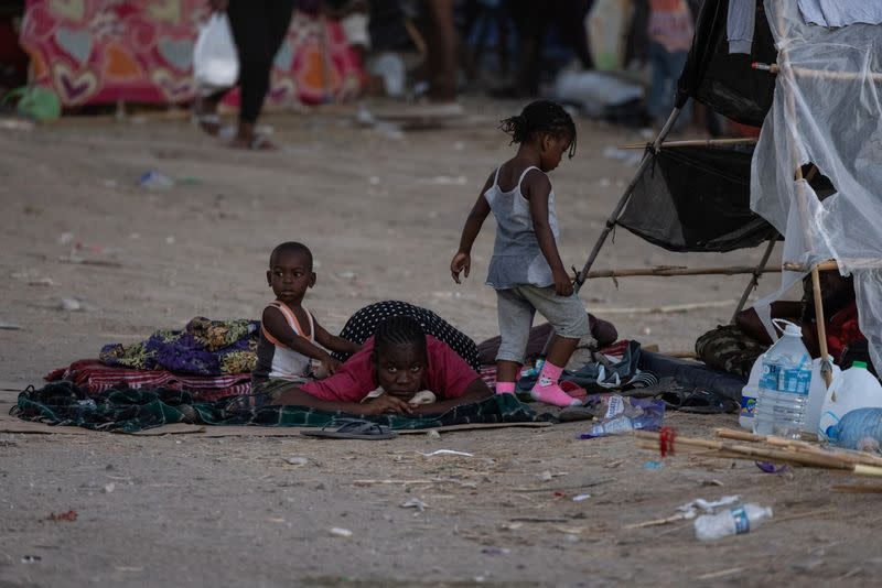 Migrants in Del Rio, Texas