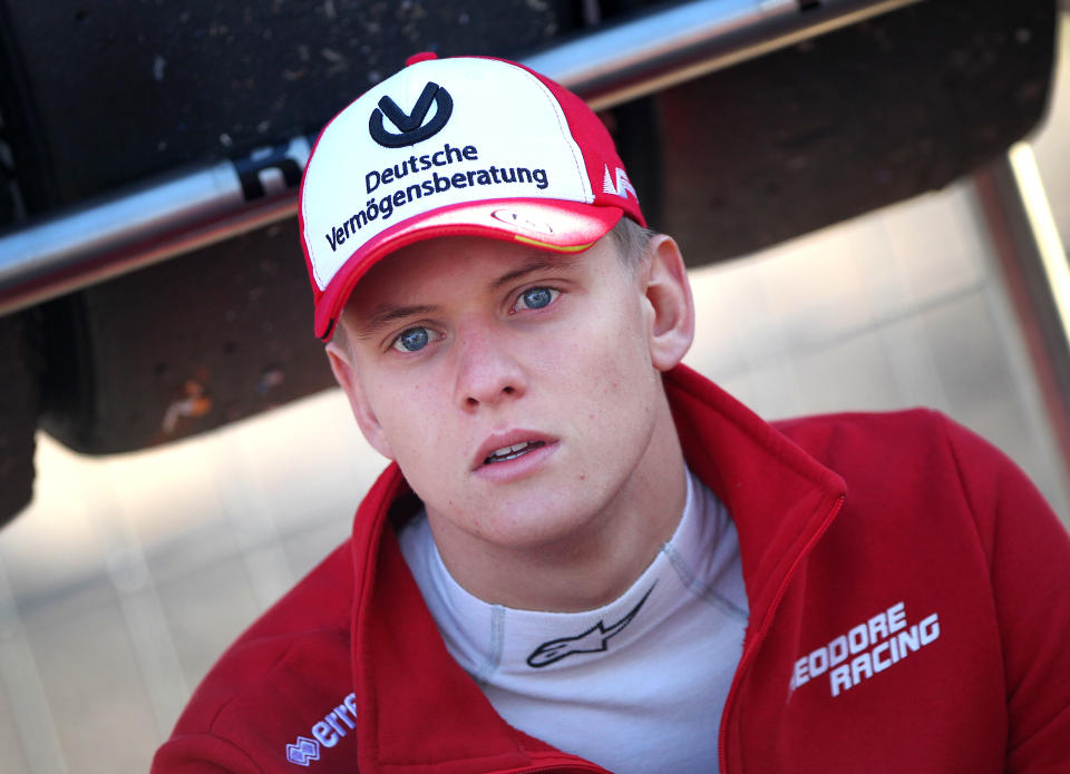 Mick Schumacher will make his Formula 1 debut for Ferrari at a test event in Bahrain (Getty)