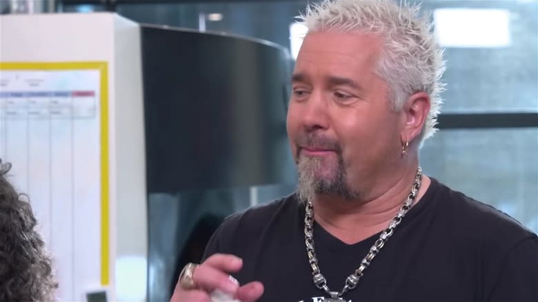 Guy Fieri discussing food