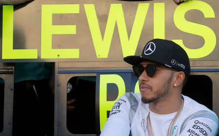 Formula One - Russian Grand Prix - Sochi, Russia - 1/5/16 - Mercedes F1 driver Lewis Hamilton of Britain looks on after the race. REUTERS/Maxim Shemetov