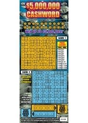 $5 million cashword  Florida Lottery scratch-off game.