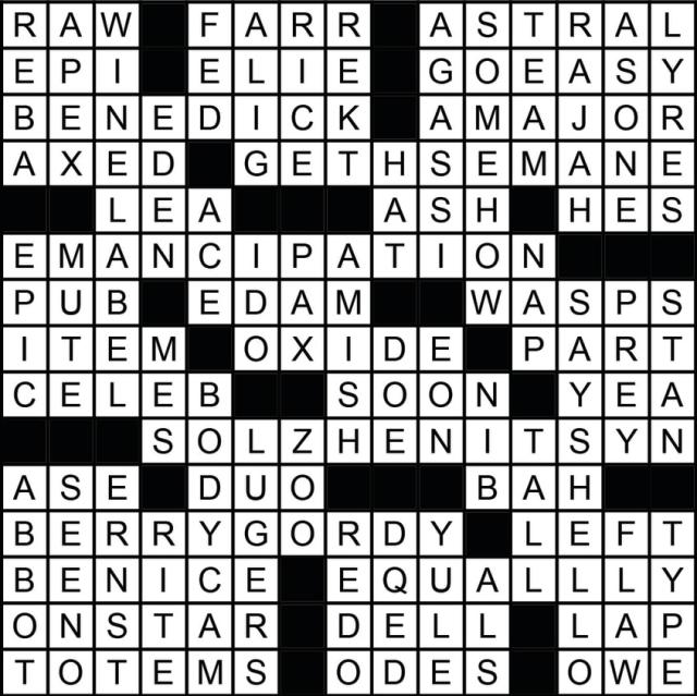 Puzzles: Printable Crossword - Issue: June 9, 2023