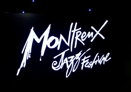 FILE PHOTO: A logo is pictured during the 50th Montreux Jazz Festival in Montreux, Switzerland, June 30, 2016. REUTERS/Denis Balibouse/File Photo