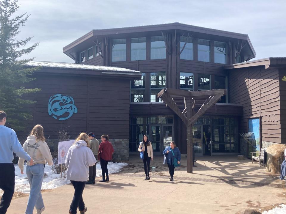 The Wild Center in Tupper Lake is expecting some 4,500 visitors, its largest crowd ever, for the total solar eclipse. Tupper Lake is in the path of totality and the Wild Center has had a weekend full of events to mark the occasion. Today's events are sold out, with sun gazers lining the lake in the Adirondacks, about 45 minutes west of Lake Placid.