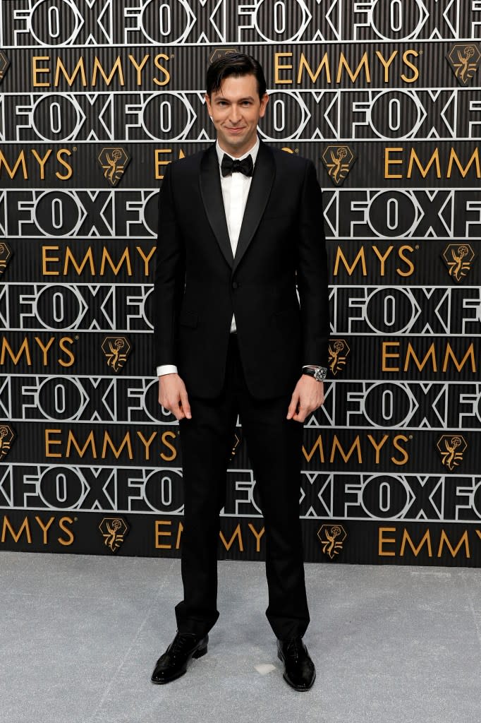 Nicholas Braun attends the 75th Primetime Emmy Awards at Peacock Theater on January 15, 2024 in Los Angeles, California.