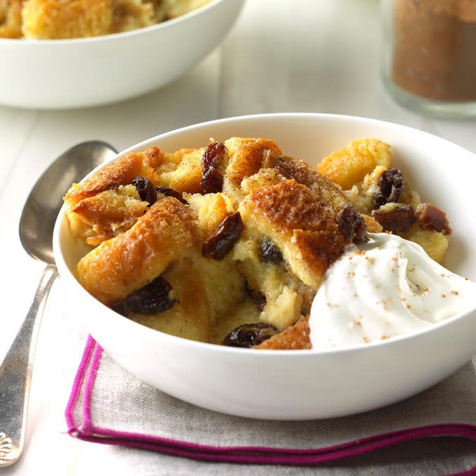 Raisin Date Bread Pudding