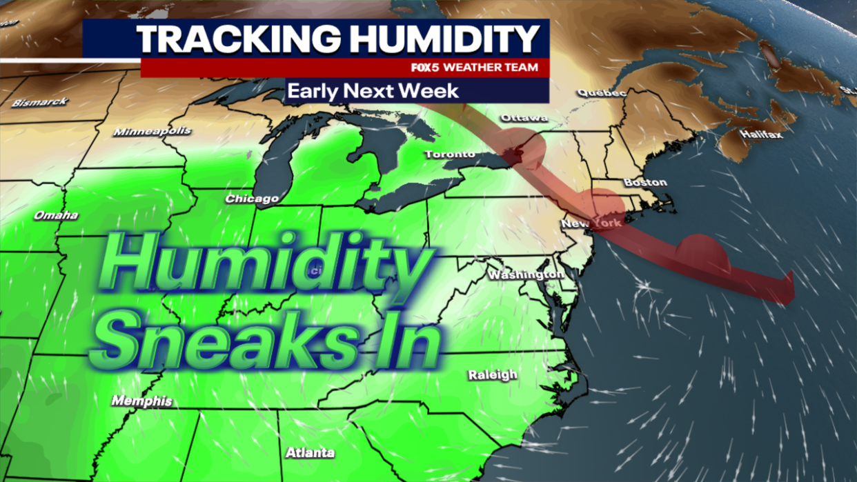 <div>DC weather: Temperatures could reach 90 degrees with threat of thunderstorms next week</div>