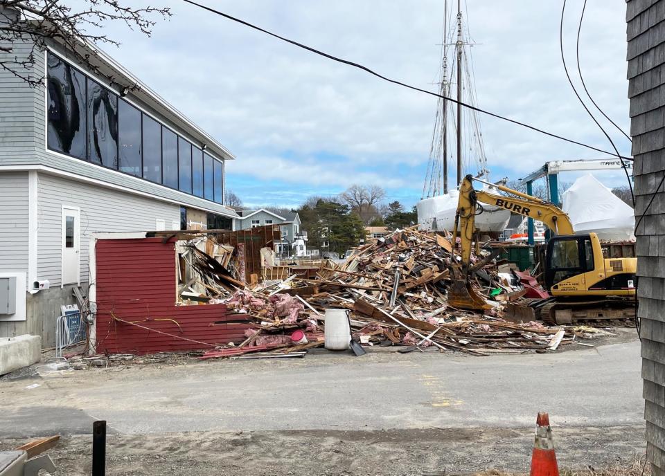 The Pilot House in Kennebunkport is temporarily closed due to reconstruction and the tearing down of the old structure.