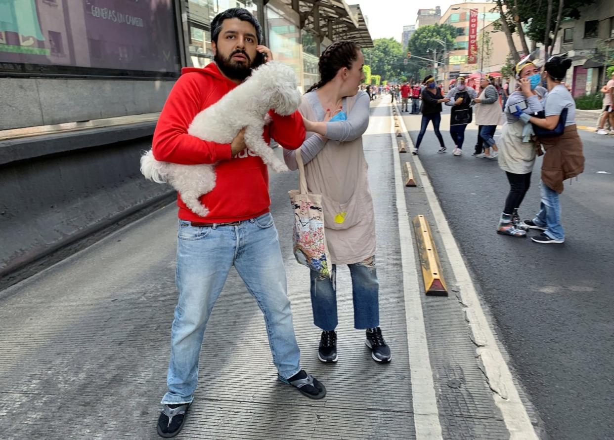 Image: An earthquake in Mexico City (Tomas Bravo / Reuters)