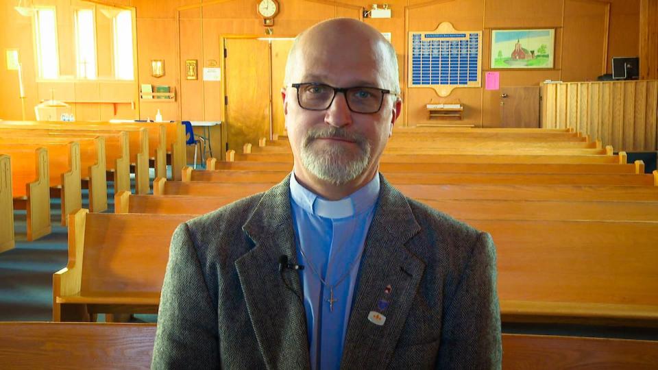 The Rev. Robin Trevors, Anglican minister of Grand Falls-Windsor;He is disturbed by the recent theft and vandalism at St. Alban's Anglican Church. 