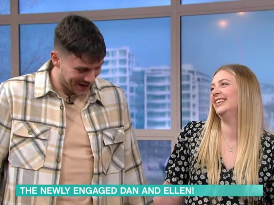 This Morning’s newly engaged Dan and Ellen (ITV)