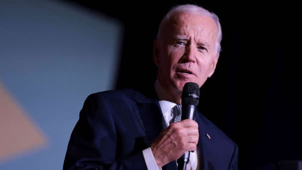 PHOTO: FILE - US President Joe Biden speaks about student debt relief at Delaware State University in Dover, Delaware, Oct. 21, 2022. (Oliver Contreras/AFP via Getty Images, FILE)