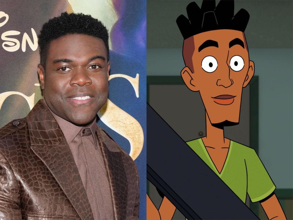 On the left: Sam Richardson in September 2022. On the right: The animated character Norville on HBO Max’s "Velma."