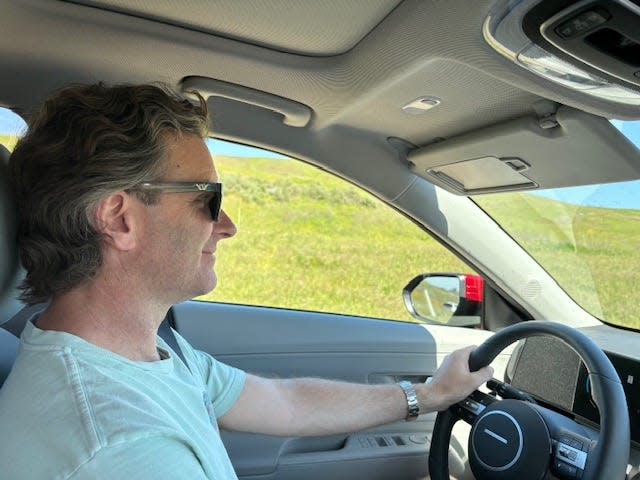 Driving the 2024 Hyundai Kona Limited AWD in California.