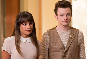 Lea Michele and Chris Colfer | Photo Credits: Eddy Chen/Fox