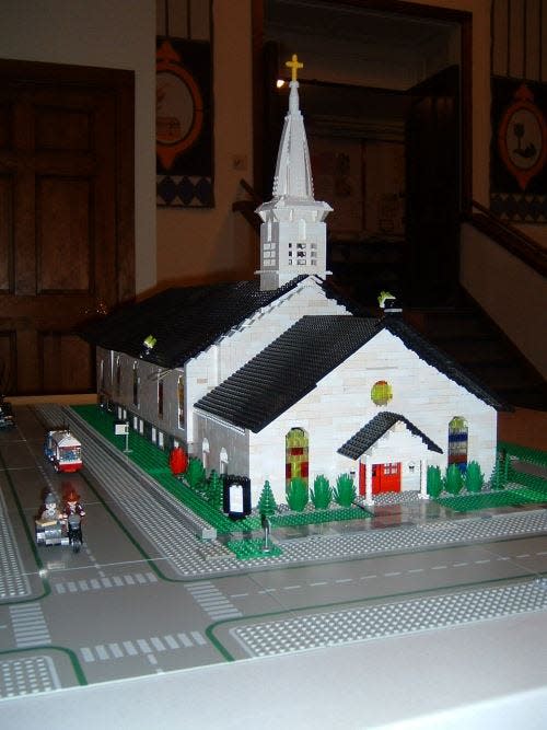 In 2008, Pastor Stuart Dornfeld created a replica of Emanuel Lutheran Church out of over 12,000 Legos, complete with a furnished interior.