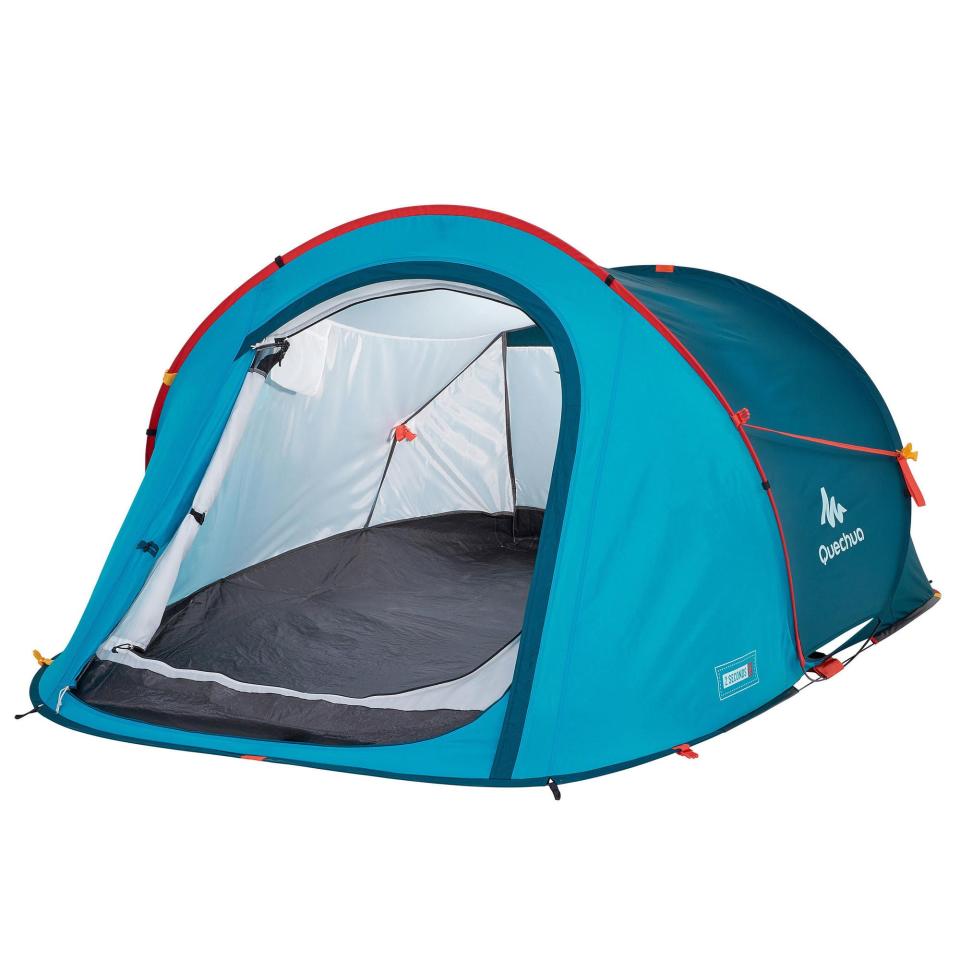 <p><strong>Quechua</strong></p><p>walmart.com</p><p><strong>$50.00</strong></p><p>Reviewers won’t stop raving about this <strong>pop-up, waterproof, three-person tent </strong>because, well, it does all of those things. Camping doesn’t have to be a mess of poles and stakes—just set them loose with this guy.</p>