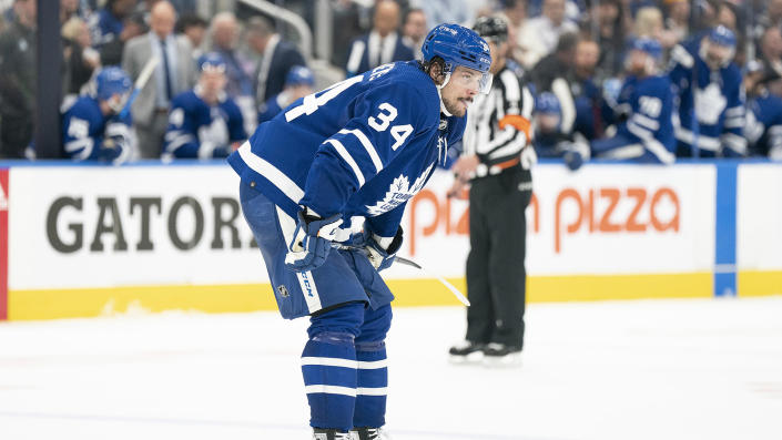 The Maple Leafs were the butt of many jokes on social media on Tuedsay. (Nick Turchiaro-USA TODAY Sports)