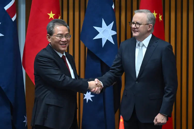 ▲中國國務院總理李強15日訪澳洲，17日和澳洲總理艾班尼斯（Anthony Albanese）會晤。（圖／美聯社／達志影像）