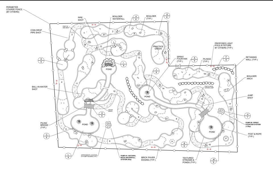 This rendering shows the mini-golf course being proposed on Valley Road in Middletown.