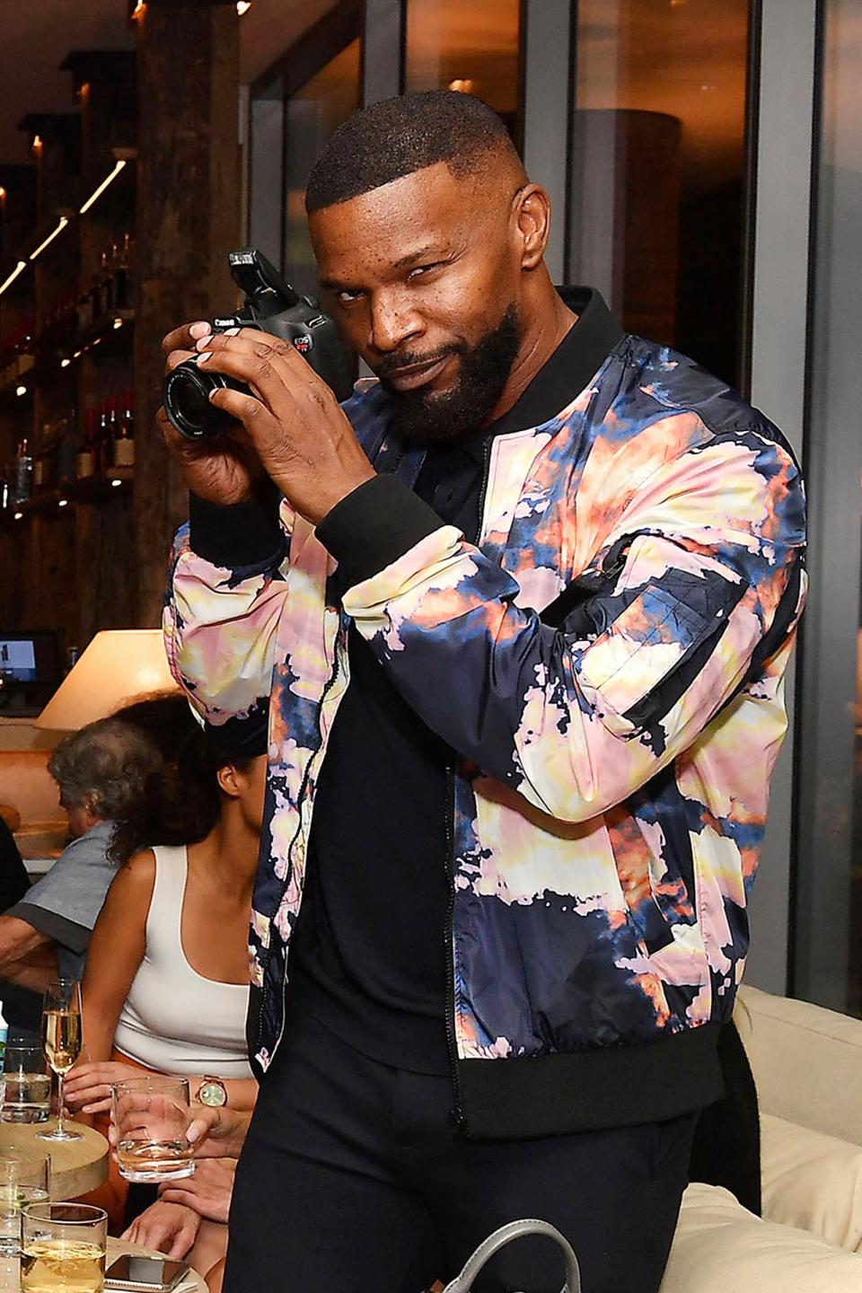 Jamie Foxx joins Paltrow at the grand opening party of 1 Hotel in West Hollywood on Tuesday. 