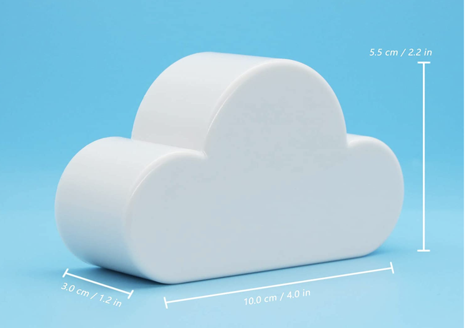 Soporte de pared magnético con forma de nube blanca para colgar las llaves. (Foto: Amazon)