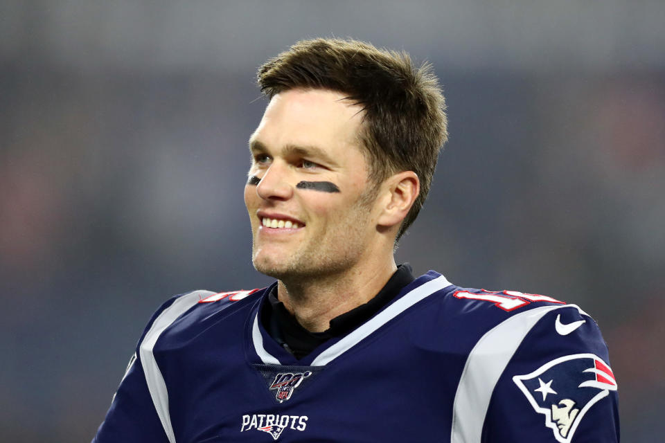 Tom Brady will be playing for his second NFL team in 2020. (Photo by Adam Glanzman/Getty Images)