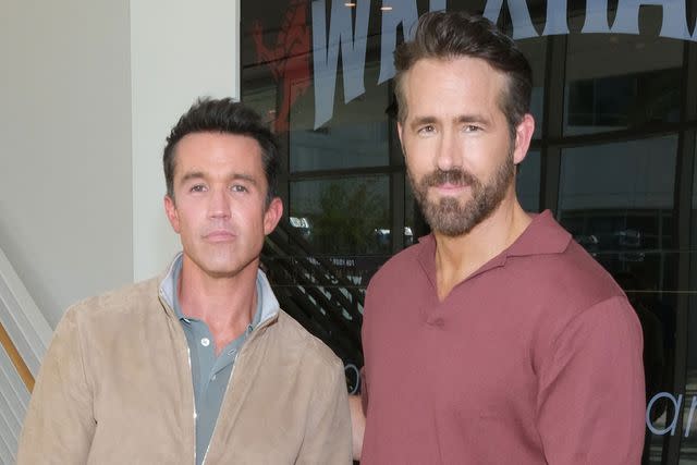 <p>Alberto E. Rodriguez/Getty </p> Rob McElhenney and Ryan Reynolds