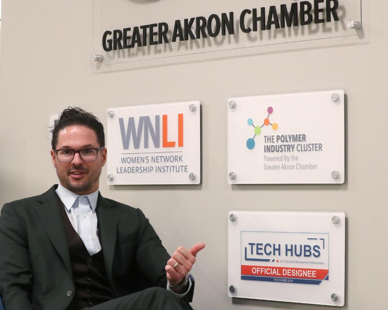 Brian Anderson is leading the polymer cluster out of the Greater Akron Chamber of Commerce.
