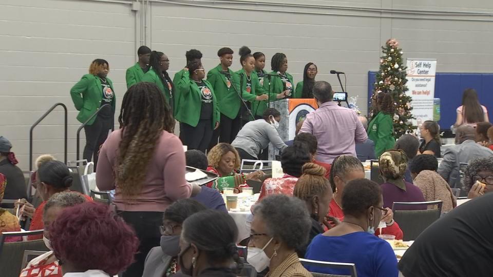 The brunch was at the Dr. James R. Smith Neighborhood Center in Orlando.