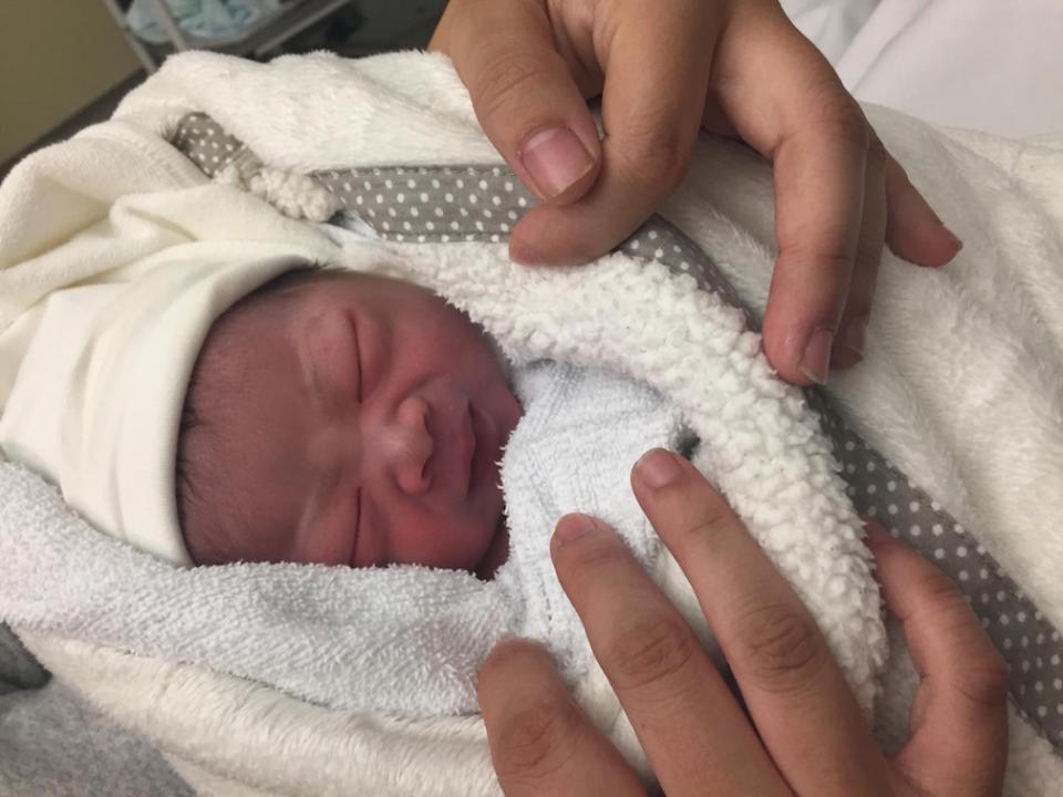 The baby girl was born on the street in London (Picture: Metropolitan Police)