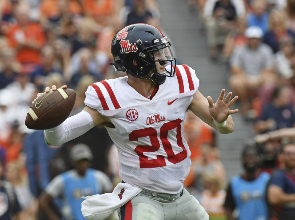 Shea Patterson reportedly filed a nine-page document with the NCAA detailing his claims that former Ole Miss Hugh repeatedly lied to him about impending NCAA sanctions. (AP)