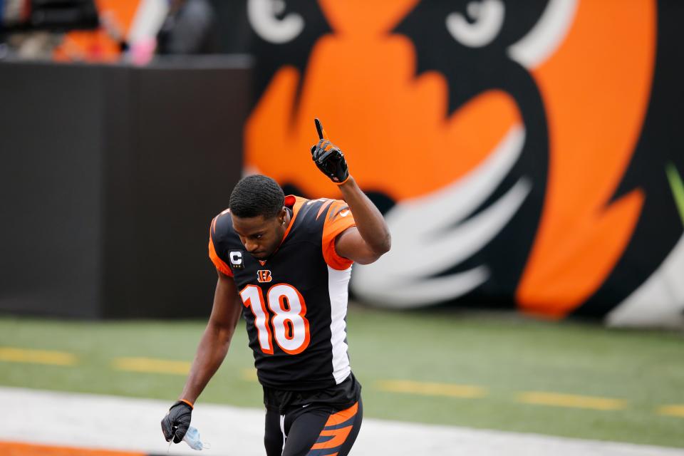 Bengals WR A.J. Green acknowledges Cincinnati fans it would turned out to be his final game with the team Jan. 3.