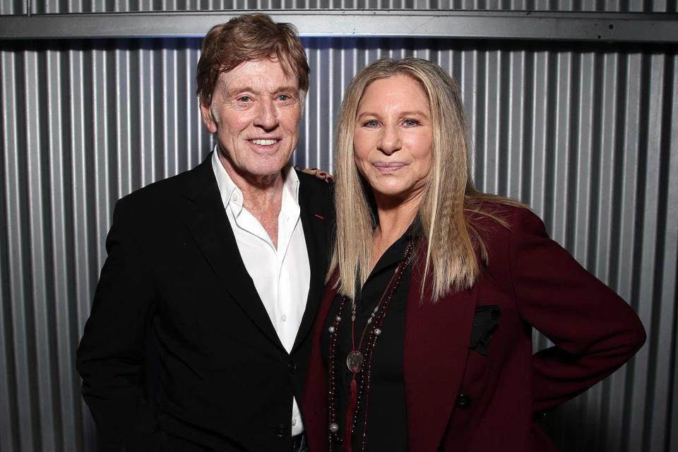 <p>Todd Williamson/Getty</p> Robert Redford and Barbra Streisand in December 2015.