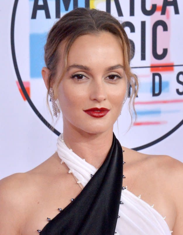Leighton Meester arrives for the 46th annual American Music Awards at the Microsoft Theater in Los Angeles in 2018. File Photo by Jim Ruymen/UPI