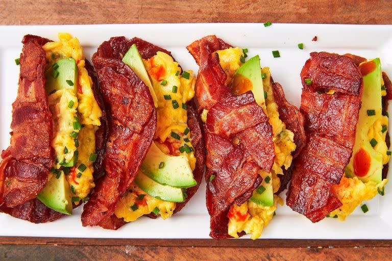 17) Bacon Weave Breakfast Tacos