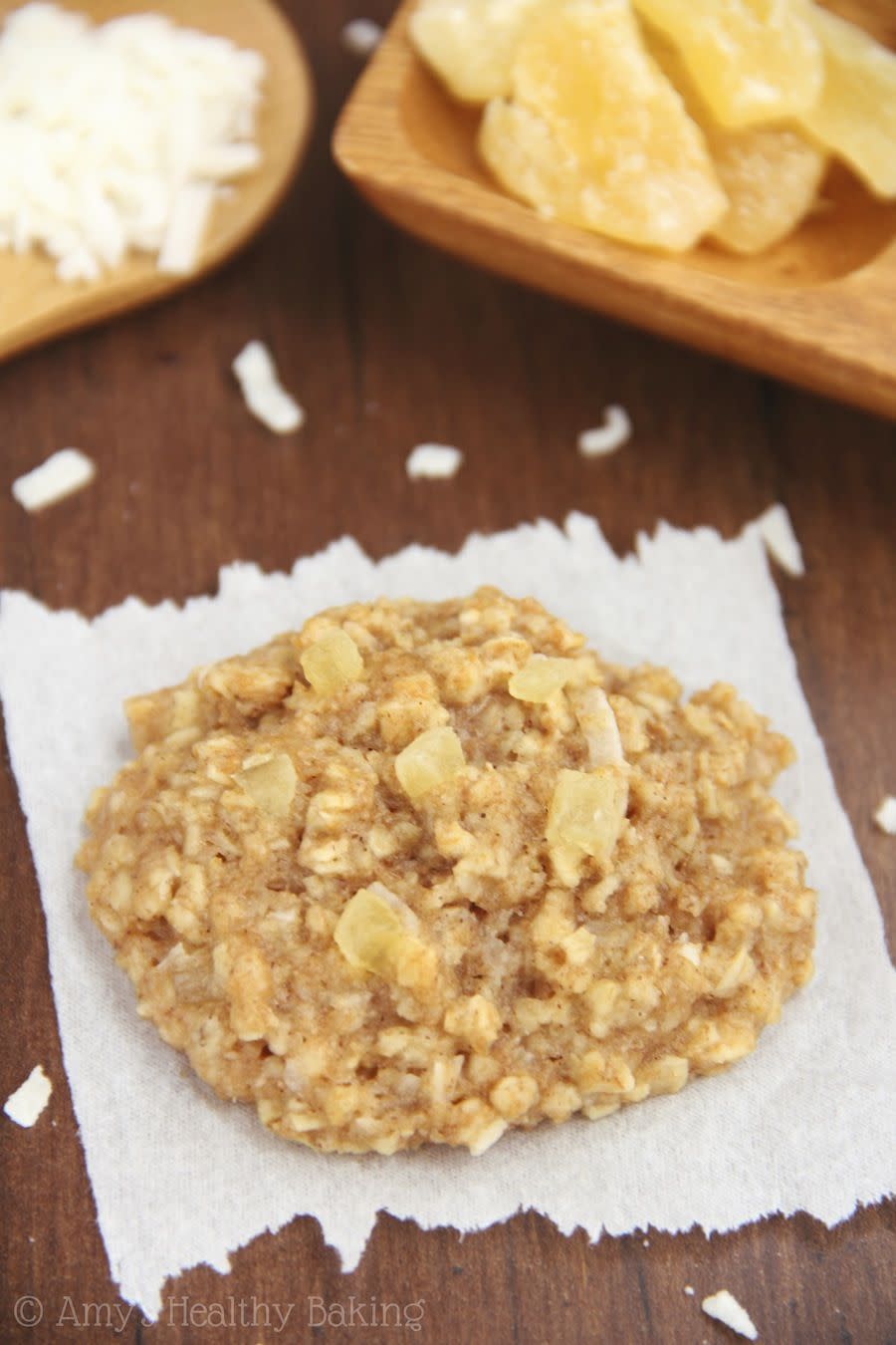 Pineapple Coconut Oatmeal Cookies