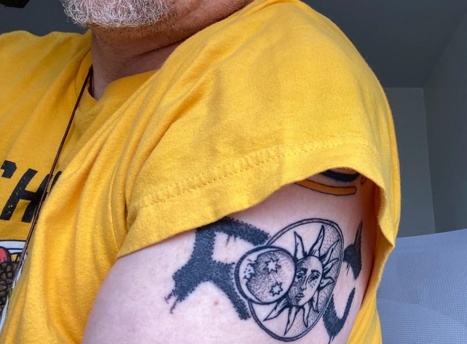 How to celebrate Rochester's total eclipse day? Journalist William Ramsey got an "ROC" tattoo with an eclipse design a few days before the path of totality.