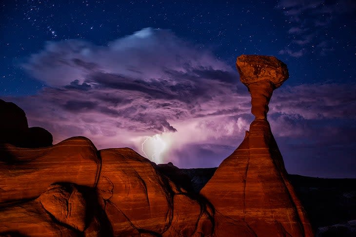 Toadstools and Lightning in Grand Staircase-Escalante National Monument