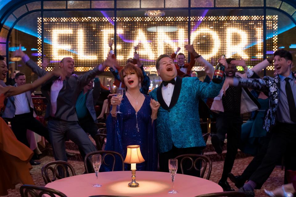 <p>Meryl Streep and James Corden star in The Prom</p> (MELINDA SUE GORDON/NETFLIX)