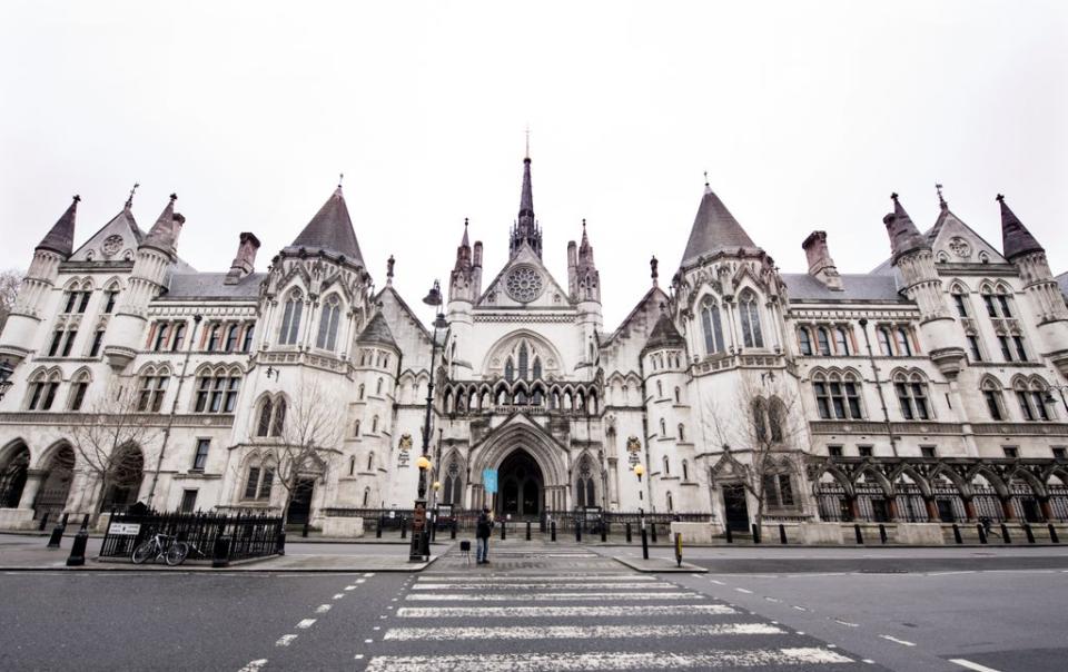 The appeal was heard at the Royal Courts of Justice in London (Ian West/PA) (PA Archive)