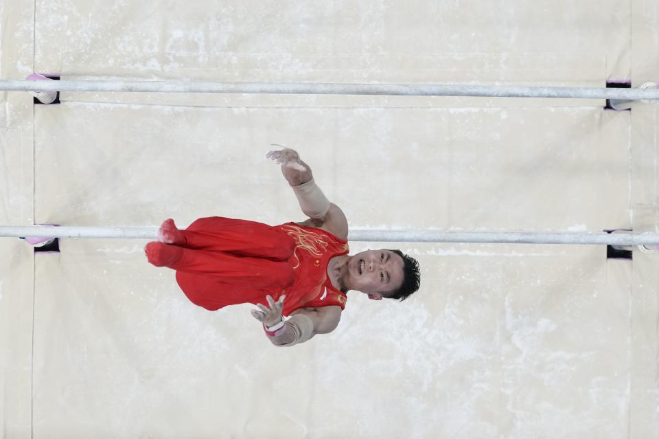 Japan surges past China for Olympics men's gymnastics team gold