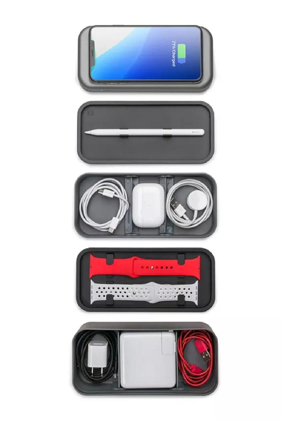 4) BentoStack Charge 8000 Tech Accessory Organizer