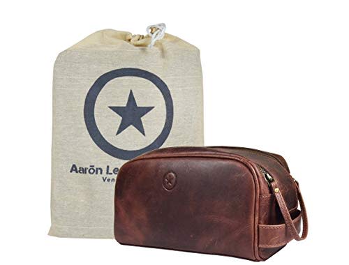 Leather Toiletry Travel Pouch