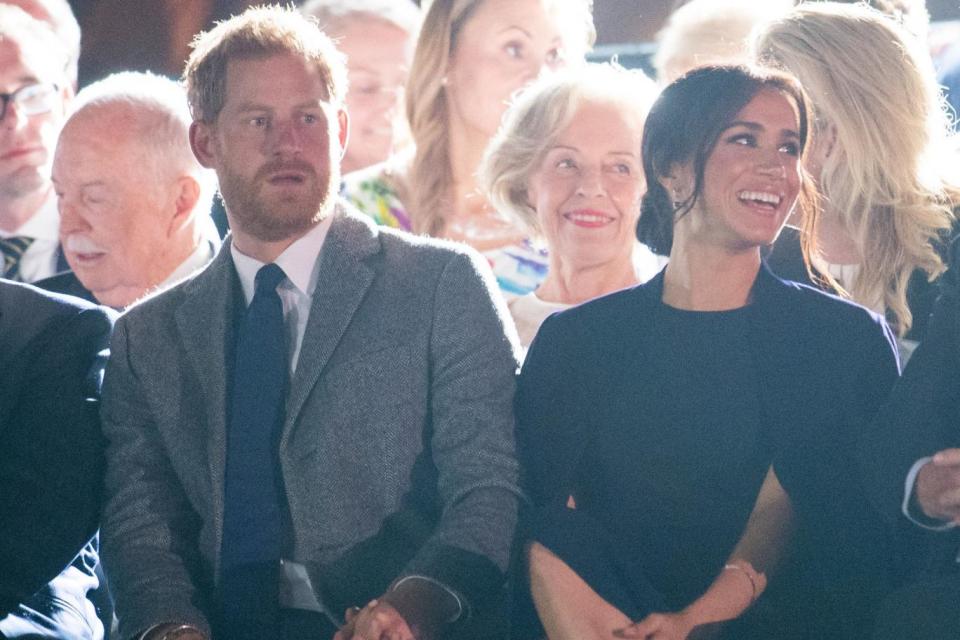 Meghan and Harry were guests of honour at a reception ahead of the ceremony (PA)