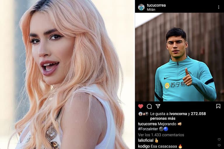 Likes de aquí y de allá. Qué pasa entre Lali Espósito y el Tucu Correa