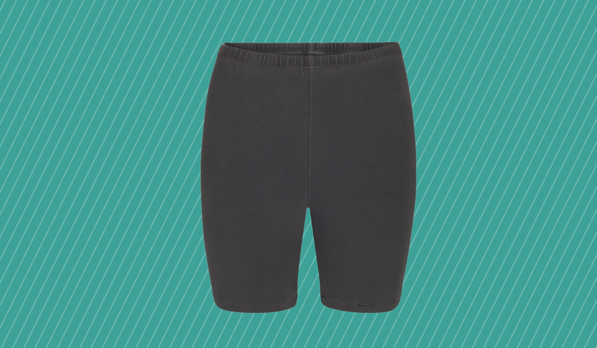 Save $22 on these bike shorts, and get motivated for that New Year's workout resolution. (Photo: Skims)