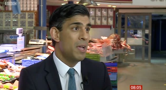 Chancellor Rishi Sunak speaking to BBC Breakfast about his budget announcements (Photo: BBC Breakfast/BBC iPlayer)