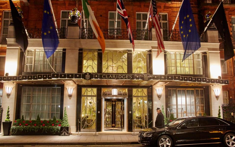 Hotels in the capital, such as Claridges in Mayfair, will suffer following the latest guidelines on lockdown - Andrew Holt 